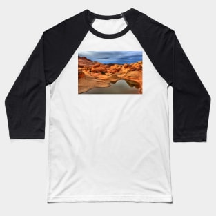 Pools And Petrified Sand Dunes Baseball T-Shirt